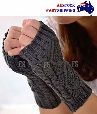 Men Women Unisex Winter Gloves Glove Fingerless New Fashion Knit Fashion Warm • $8.25