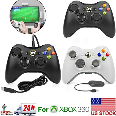 Wireless Wired Controller For Microsoft Xbox 360 Gamepad Joystick PC WIN 7 8 10  • $20.99