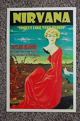 $4 • Buy Nirvana Concert Tour Poster 1992 Portland Meadows #2--