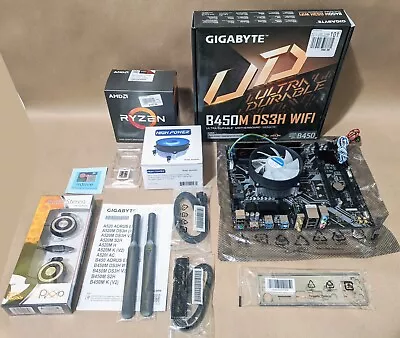 Gigabyte WIFI Motherboard AMD Ryzen 5 5500 6-Core 3.6Ghz CPU 16GB DDR4 RAM Combo • $365