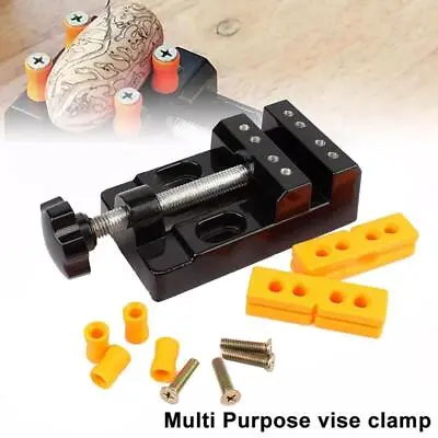 Durable Mini Flat Clamp Table Jaw Bench Drill Press Parallel Opening Vice D0J0 • £9.05