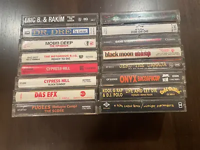 16 Cassettes Include Dr. Dre Mobb Deep Cypress Hill Notorious BIG  And Others. • $1600