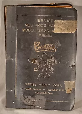 Rare Vtg WWII Curtiss Wright Corp Helldiver SB2C Service Mechanic's Handbook  • $210