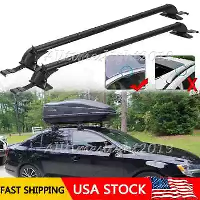 For VW MK5 MK6 MK7 Car Top Roof Rack Cross Bars 43.3  Luggage Cargo Carrier Lock • $82.95