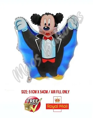 Mickey Mouse Vampire Halloween Theme Birthday Party Balloon - Free P&P - UK • £2.47