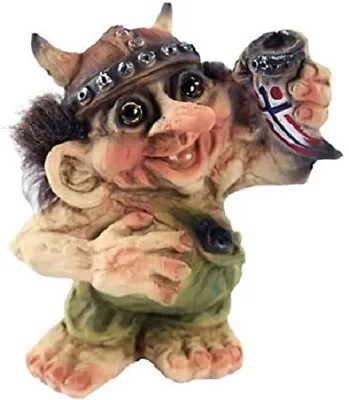 Nyform Norway Troll Viking Drinking Horn Figure NEW • $44.95