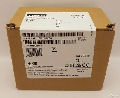 New Siemens 6ES7241-1AH32-0XB0 6ES7 241-1AH32-0XB0 SIMATIC S7-1200 CM 1241 • $91.31