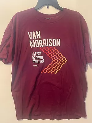 New OFFICIAL VAN MORRISON Latest Record Project Vol 1 T-Shirt 2XL XXL Burgundy • $23