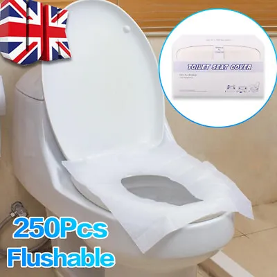 £5.88 • Buy 250pcs Toilet Seat Cover Paper Disposable Paper Cover Hygienic Flushable J