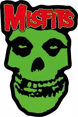 Misfits Green Skull - Embroidered Sew On Patch 2  X 3 1/4  • $8.99