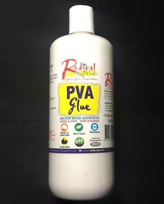 $16.95 • Buy 500ml PVA Glue WaterBase Making Slime Non Toxic Art Craft AUS Made High Quality 