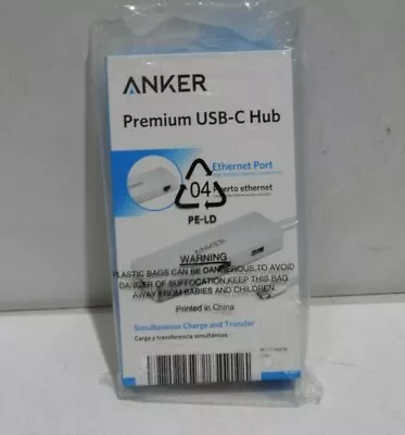$89.99 • Buy Anker Premium USB-C Hub With Ethernet And Power Delivery