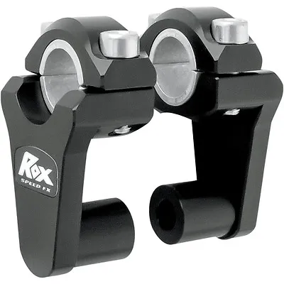 ROX SPEED FX Pivoting Risers 2 Inch Rise 7/8  Or 1 1/8  Bar Handlebar Black • $89.49