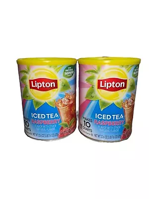 (2) Lipton Raspberry Iced Tea Mix 23.6 Oz.8 Makes 10 Qts. Exp 08/2024 • £20.07