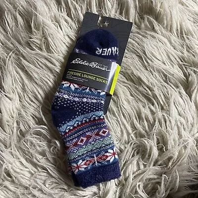 Eddie Bauer Womens Women Fireside Lounge Socks Fair Isle Pattern NWT • $17.50