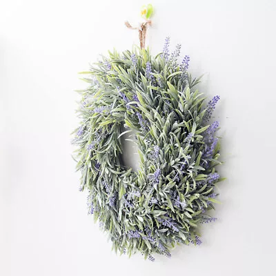 Artifiicial Door Wreath Flower Lavender Garland Front Door Easter Spring Decor • £8.95