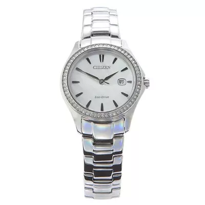 £95.99 • Buy Citizen Silver Ladies Watch Silhouette Crystal Eco-Drive FE1140-86D - Brand New