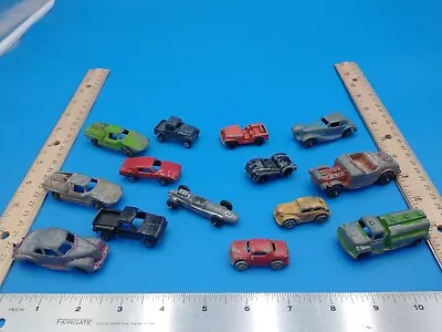Lot Of 14 Vintage Die-cast Vehicles. Mostly Tootsietoy. Various. #Z592 • $20