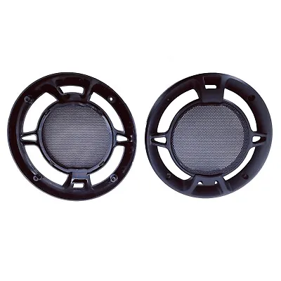 Pair Of 6.5  Speaker Frame Black Grill W Metal Mesh Cover For Car Audio DJ PA • $14.07