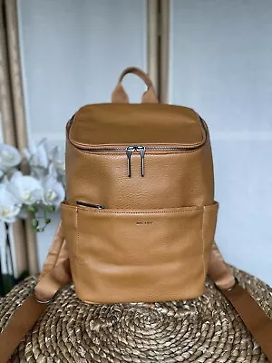 Matt & Nat Tan Vegan Leather Backpack Rucksack • £57