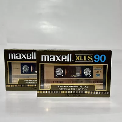 New Maxell XLII-S 90 Minute Audio Cassette Tape High BIAS & Eq Japan 2 Pack • $47