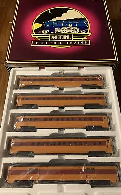 Mth Premier Milwaukee Road 5 Car 70’ Streamlined Passenger Set 20-65025! O Scale • $299.99