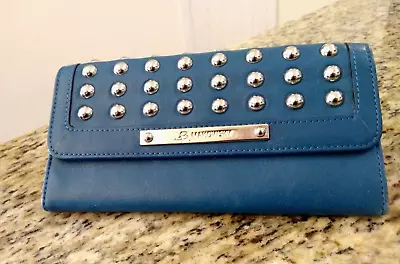 B. Makowsky Blue Leather Clutch Wallet New. • $24.99