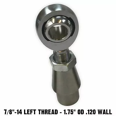 Rod End Kit 7/8  Chromoly PTFE Heim Joint & Bung 1.75  OD .120  Wall Tube LEFT • $37.99