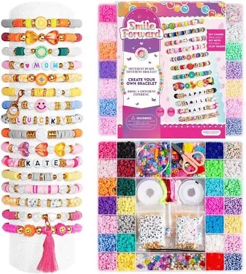£11.99 • Buy 6550Pcs Polymer Clay Beads For Jewellery Making Kit Clay Beads Kit 28 Colors
