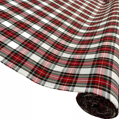 PolyCotton Tartan Fabrics - 6 Designs Sold Per Metre 147cm Wide • £2.99