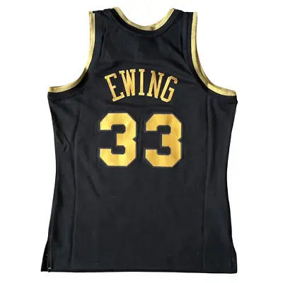 Patrick Ewing New York Knicks 1991-92 Black Gold Swingman Jersey • $79.99