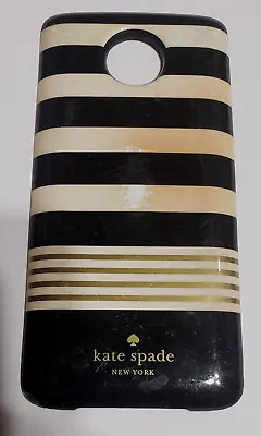 Black Stripes Kate Spade Charger Power Pack Mod For Moto Z Phones -USED Wth WEAR • $12.99