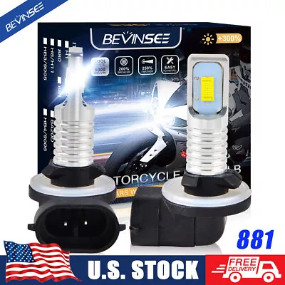 Bevinsee 881 898 LED Fog Light Driving Lamps 6000K White Bulbs Car Foglights Kit • $17.99