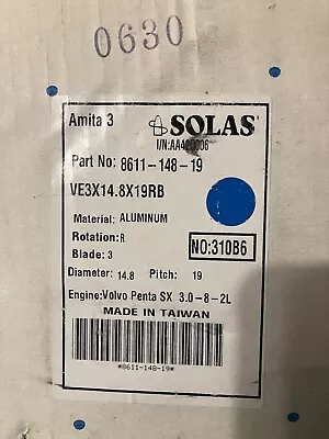 Solas Propeller Volvo Penta SX 8611-148-19 • $100