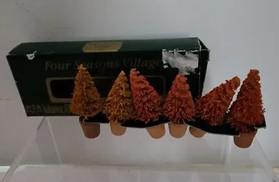 Four Seasons Village Collectable Miniature  Trees In Box Kurt Sadler Fall Colors • $2.70