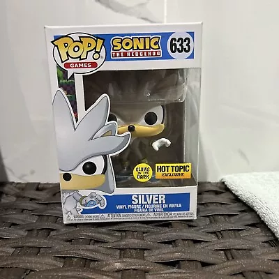 Funko Pop! Sonic The Hedgehog - Silver (Glow In The Dark) (Hot Topic Exclusive) • $15