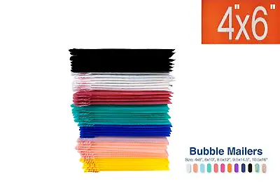 4x6 4  X 6  Color Poly Bubble Mailers Shipping Mailing Padded Bags Envelopes • $4.90