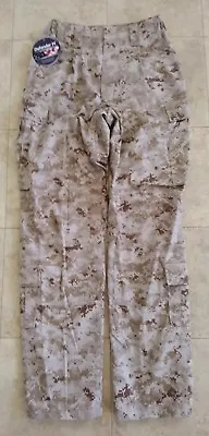 NWT USMC Desert MARPAT DIgital Camo Frog Combat Pants Trouser Small Long SL • $42.99