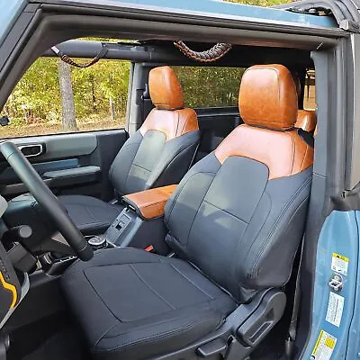  Seat Covers Fit For 2021-2024 Ford Bronco 2-Door With MOLLE Front Seats • $149