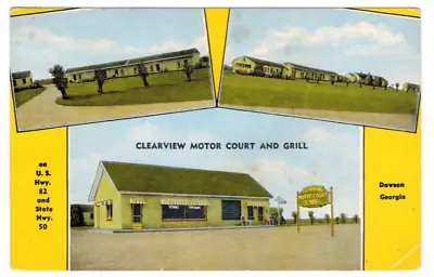 PC-2383*Antique E.C. Kropp  RPPC*Clearview Motor Court*Michigan City Indiana • $5.95