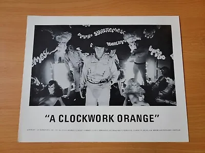 Vintage 1972 A CLOCKWORK ORANGE Malcolm McDowell Glossy 8x10 Photo Poster Print • $19.99