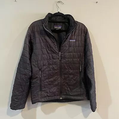 PATAGONIA NANO PUFF Men’s Classic Full Zip Puffer Jacket Small Black • $110