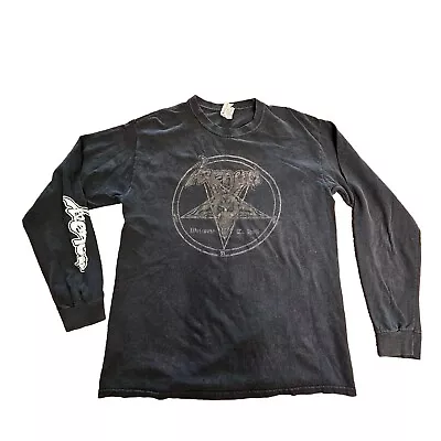 Venom Band Welcome To Hell Mens Long Sleeve Graphic T-Shirt Medium Black O9a • $79.99