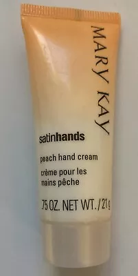 Mary Kay Satin Hands Peach Hand Cream Mini .75 Oz NEW Discontinued! • $6.95