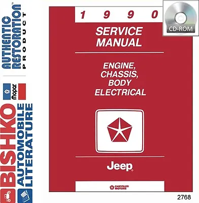 1990 Jeep Wagoneer & Grand Wagoneer Shop Service Repair Manual CD OEM Guide • $44.99