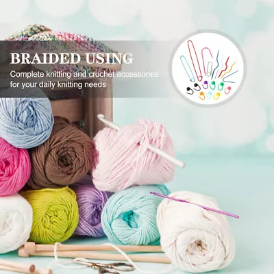  Knitting U-shaped Needle Plastic Braiding Tools DIY Marker Buckles • £8.55