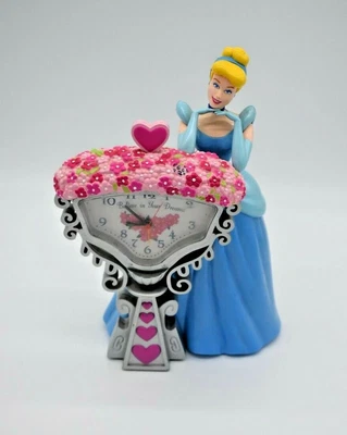 Vintage Disney’s Cinderella Believe In Your Dreams Coin Bank/Alarm Clock-Tested! • $30.76