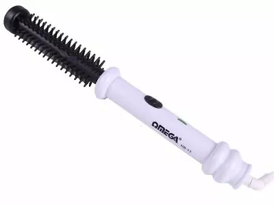 Omega 13mm Slimline Heated Hair Styling Hot Brush 240V Iin White - 20414  • £13.95