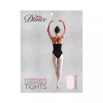 £5.99 • Buy Silky Womens/Ladies/Children Intermediate Convertible Dance Tights 60 Denier