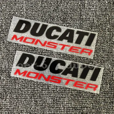 Motorcycle Fuel Tank Emblem Decals For Ducati Monster Bike Reflective Stickers • $11.90